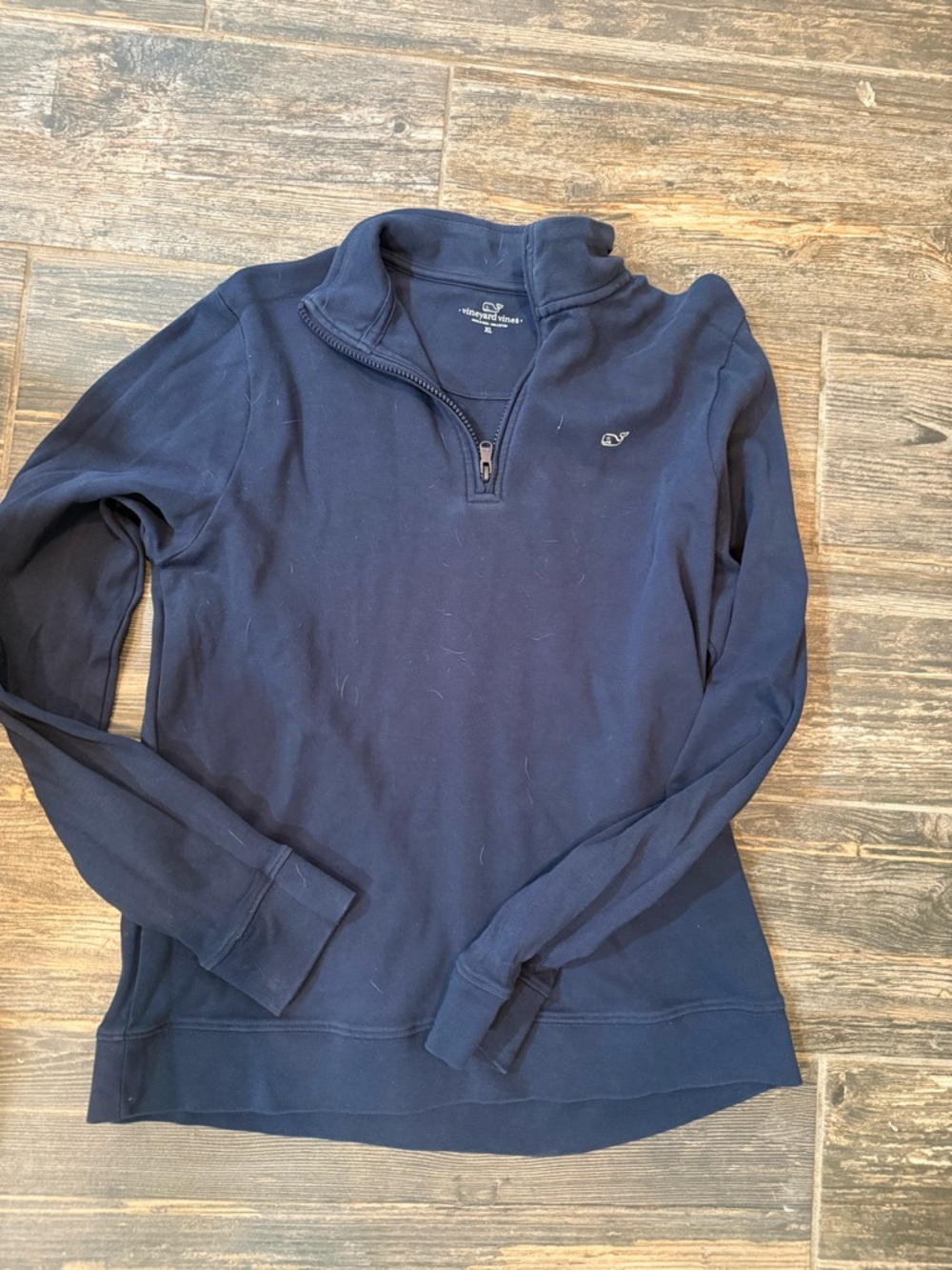 Vineyard Vines Navy Quarter-Zip Pullover